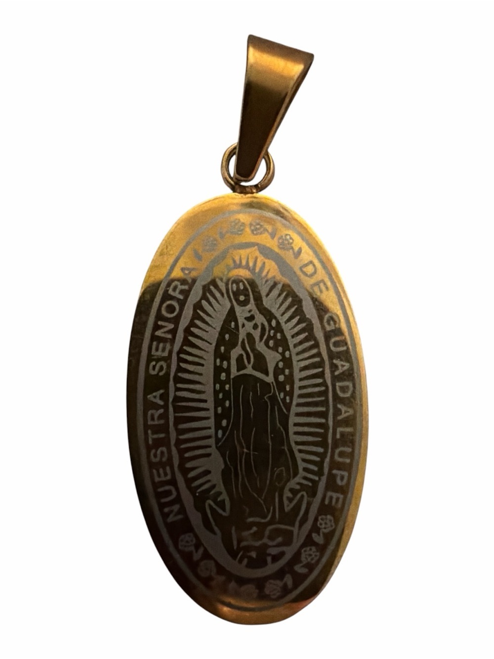 Virgen Maria de Guadalupe Mother Mary religious pendant medalla dije jewelry NEW